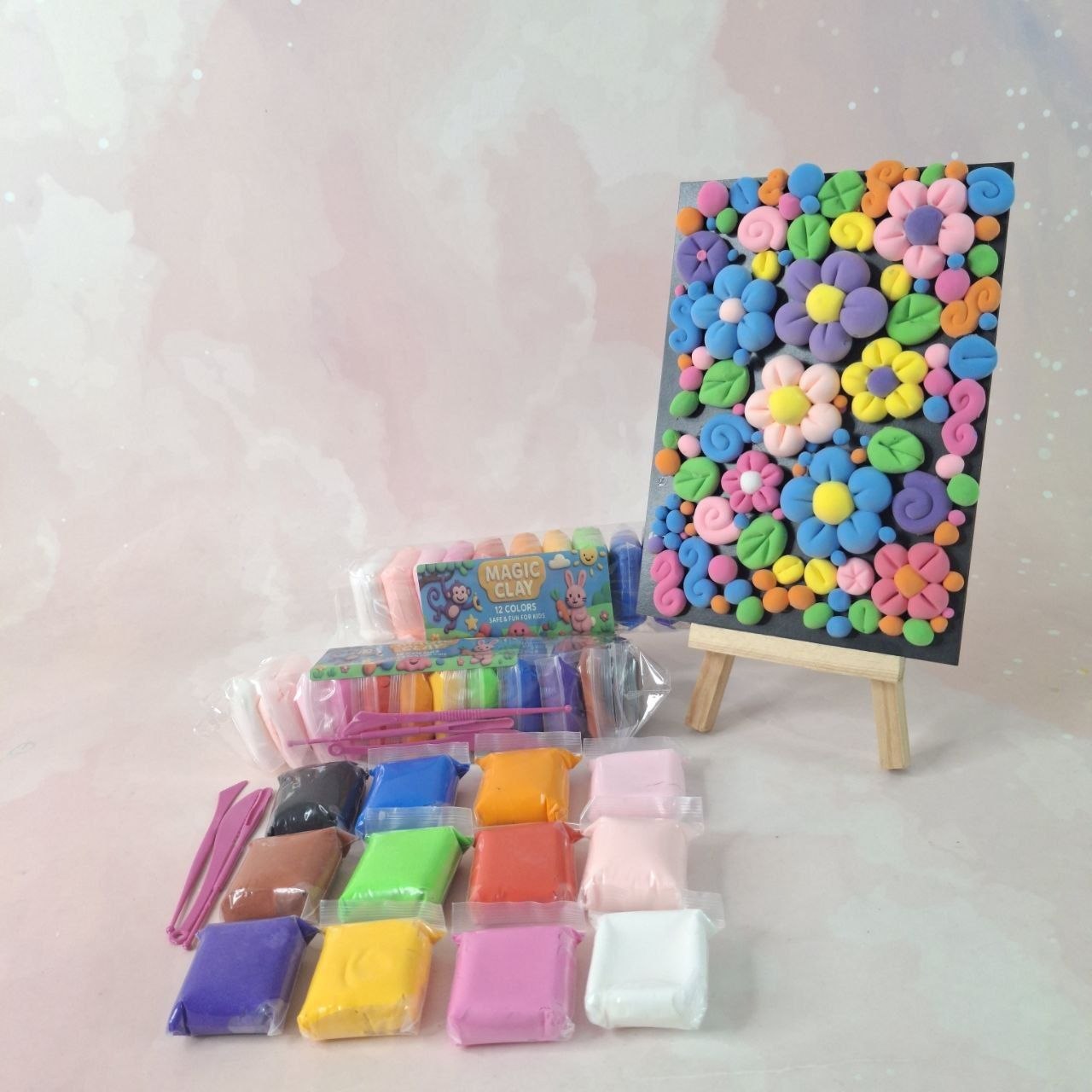 خمیرکلی ۱۲رنگ ۷۰ گرمی